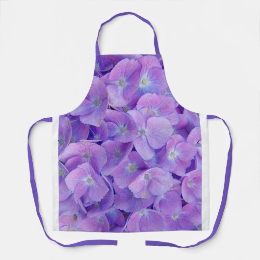 アジサイ薄紫 エプロン (正面)