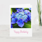 アジサイ誕生日 カード (正面)