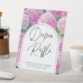 アジサイ赤ちゃんシャワーおむつラッフル 台座サイン (インサイチュ)