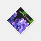 アジサイ青花フローラ スタンダードカクテルナプキン (角)