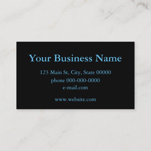 アジサイ青花フローラ 名刺 (裏面)