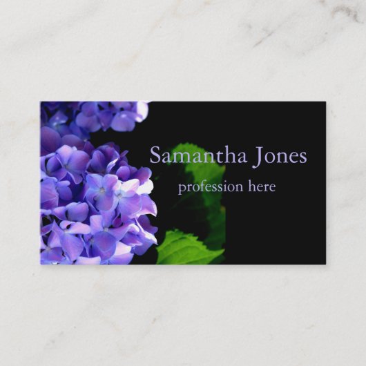 アジサイ青花フローラ 名刺 (正面)