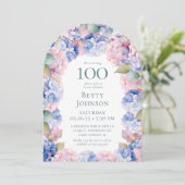 アジサイ100th誕生日パーティー 招待状 (スタンド正面)
