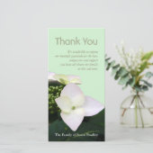 アジサイ2のカスタムの悔やみや弔慰は写真カード感謝していしています サンキューカード (スタンド正面)