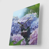 アジサイ2385の時計はカスタマイズか、または個人化なります スクエア壁時計 (傾斜)