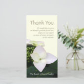 アジサイ6のカスタムの悔やみや弔慰は写真カード感謝していしています サンキューカード (スタンド正面)