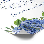 アジサイ このキャンドルは愛する記憶に捧げて 燃えています サイン (角)