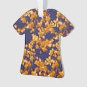 アジサイ・オレンジとネイビー オーナメント (正面)