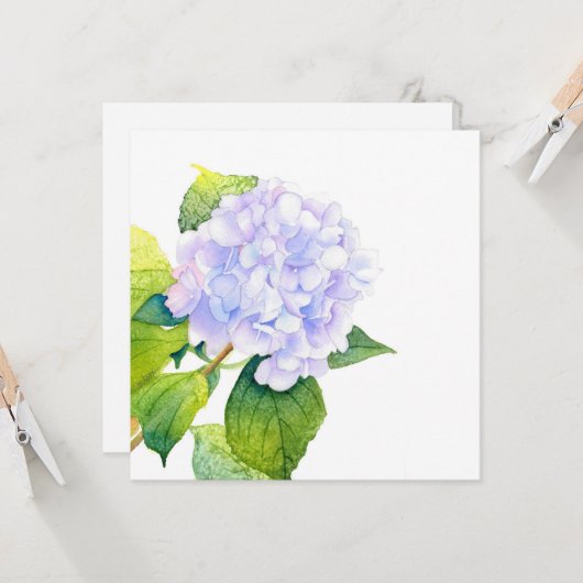 アジサイ カード (正面/裏面インサイチュ)