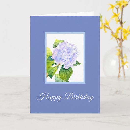 アジサイ カード (黄色い花)