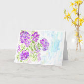 アジサイ カード (黄色い花)