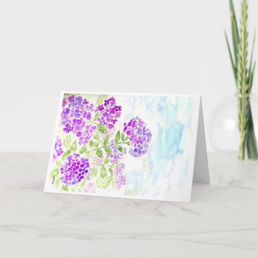 アジサイ カード (正面)