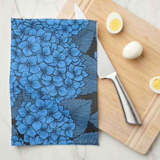 アジサイ キッチンタオル (四つ折り)