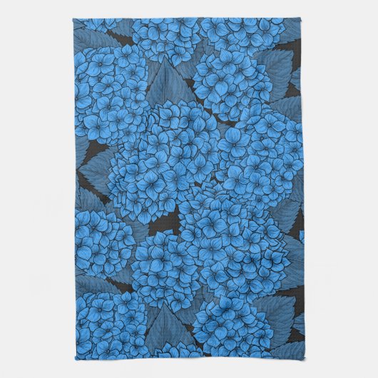 アジサイ キッチンタオル (縦)