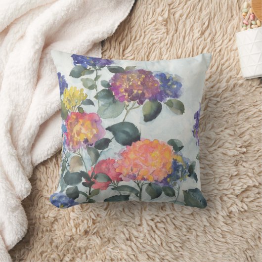 アジサイ クッション (ブランケット)