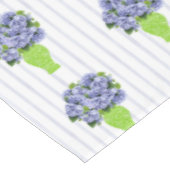 アジサイ グリーン花瓶 海岸ストライプ柄 テーブルクロス (アングル)