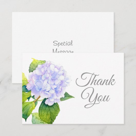 アジサイ サンキューカード (正面/裏面)