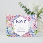 アジサイ スプリング フラワーズ RSVP カード (スタンド正面)