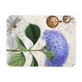 アジサイ・ドラゴンフライ・コラージュ・フレキシブル・マグネット マグネット (横)