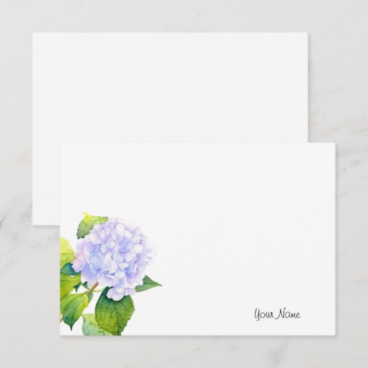 アジサイ ノートカード (正面/裏面)