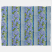 アジサイ・バイ・ザ・シー フリースブランケット (正面(横))