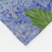 アジサイ・バイ・ザ・シー フリースブランケット (角)