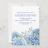 アジサイ・バプテスマ 招待状 (裏面)