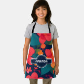 アジサイ・パステルカラフルパタパーソナライズされたーン エプロン (インサイチュ)