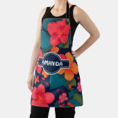 アジサイ・パステルカラフルパタパーソナライズされたーン エプロン (インサイチュ)