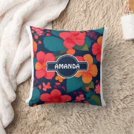 アジサイ・パステルカラフルパタパーソナライズされたーン クッション