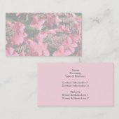 アジサイ。 ピンクの花。 柔らかいパステルカラー 名刺 (正面/裏面)