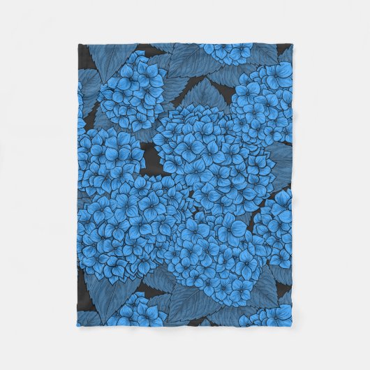 アジサイ フリースブランケット (正面)