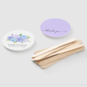 アジサイ・ブルーとライトラベンダー結婚ズ ハンドファン (組立なし)