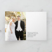 アジサイ・ブルーとライトラベ結婚ンダーの写真Th サンキューカード (内部)