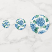 アジサイ ブルース フローラル 水彩 植物画 花 コンフェッティ (裏面)