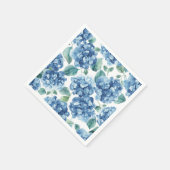 アジサイ ブルース | 水彩の花の模様 スタンダードカクテルナプキン (角)