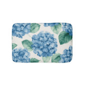 アジサイ ブルース 花 水彩画 植物の花 バスマット (正面)