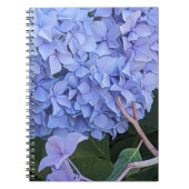 アジサイ(ブルー)の花 ノートブック (正面)