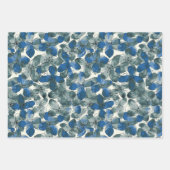 アジサイ・ブルー ラッピングペーパーシート (正面)