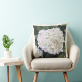 アジサイ – ホワイト&パープル赤面-装飾用クッション クッション (椅子)