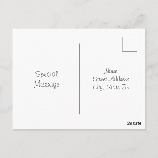 アジサイ ポストカード (裏面)