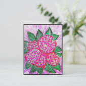 アジサイ（ヤマアジサイ） ポストカード (スタンド正面)