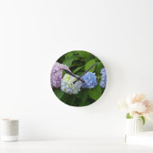 アジサイ ラウンド壁時計 (ホーム)
