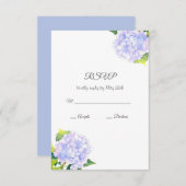 アジサイ 出欠カード (正面/裏面)