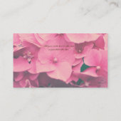 アジサイ 名刺 (裏面)