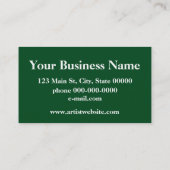 アジサイ 名刺 (裏面)