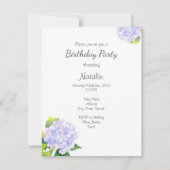 アジサイ 招待状 (正面)