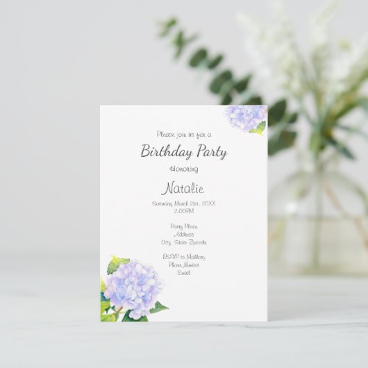 アジサイ 招待状 (スタンド正面)