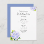 アジサイ 招待状 (正面/裏面)