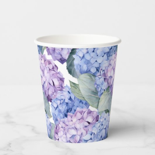 アジサイ 紙コップ (裏面)
